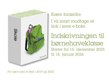 Indskrivning til børnehaveklasse 2026-27